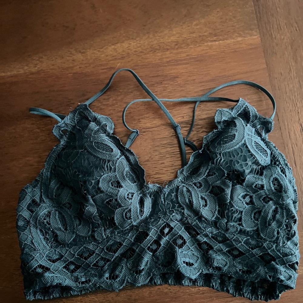Lace Bralette in Green